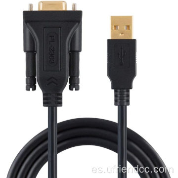 Cable de convertidor serial de USB a RS232 DB9 DB9